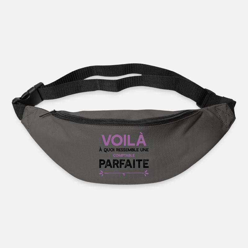 Une Comptable parfaite cadeau - Sac banane - gris graphite