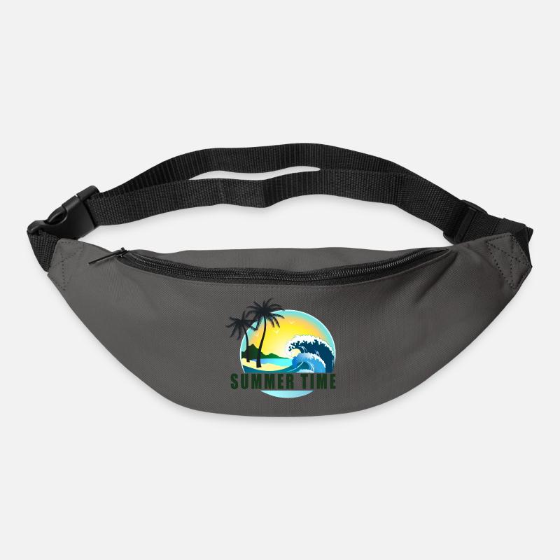 Sommerzeit Strandpanorama - Gürteltasche - Graphite
