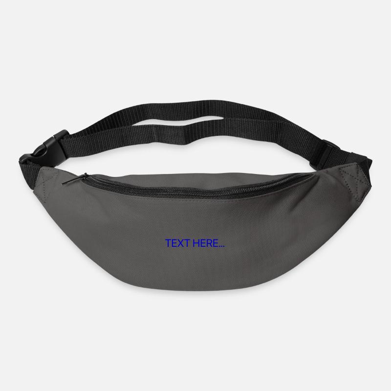 Klartext Blau Textdruck - Gürteltasche - Graphite