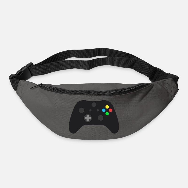 Dark Gamepad Neon Buttons - Bum bag - graphite grey