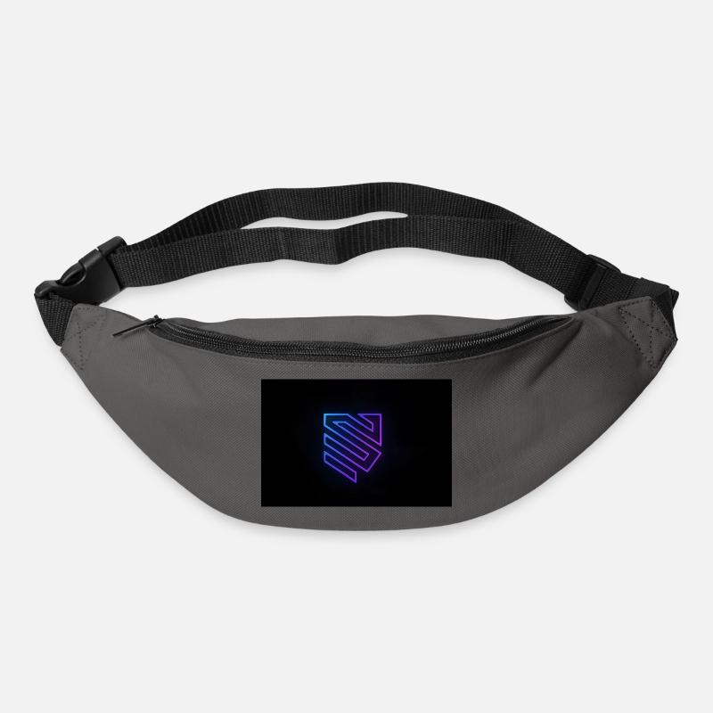 Neon Geometrie Logo Gradient - Gürteltasche - Graphite