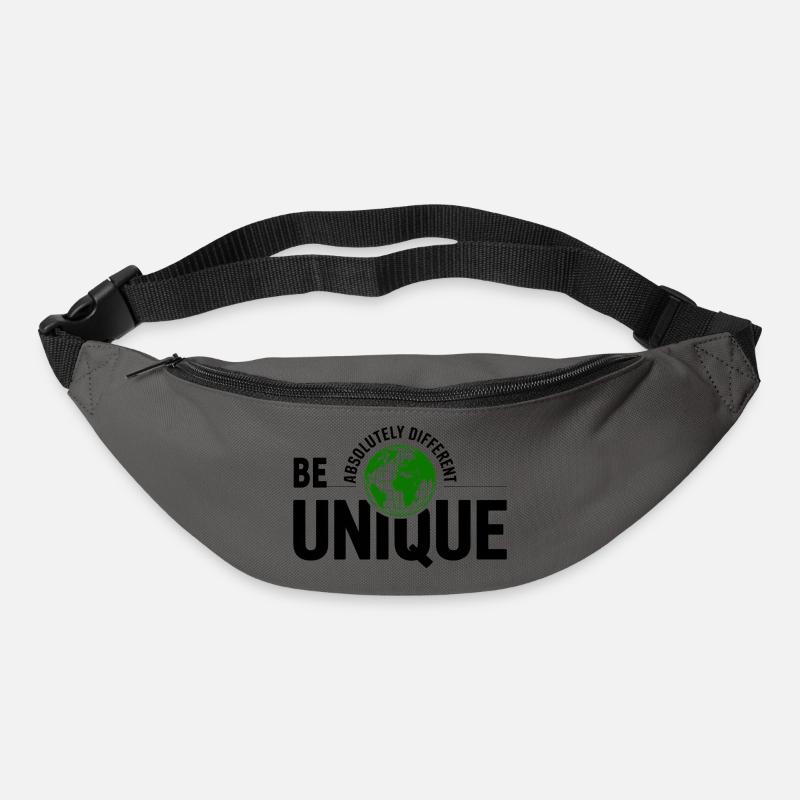Unique Globe Vert - Sac banane - gris graphite