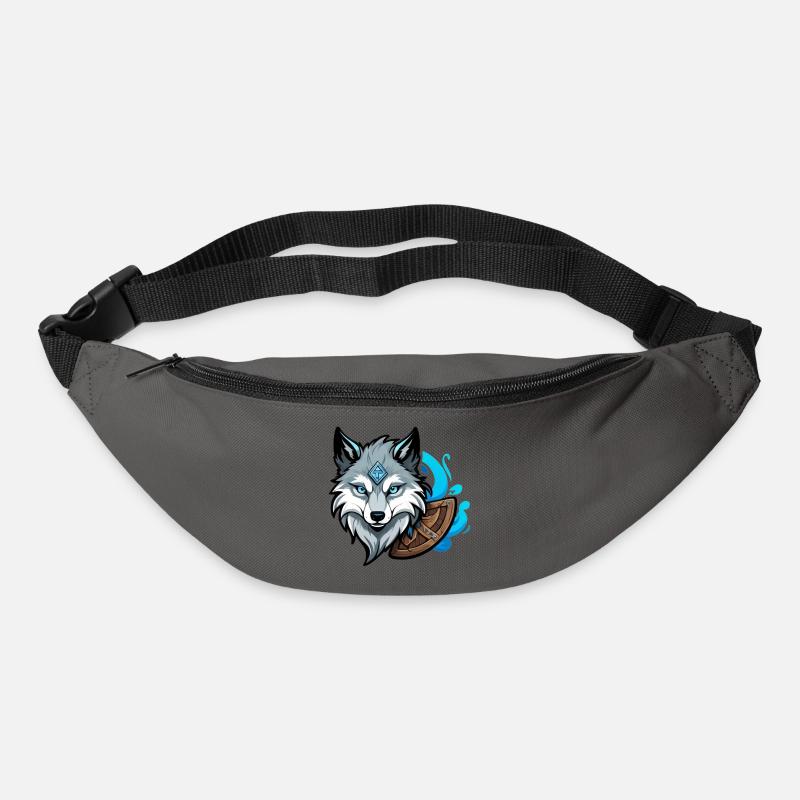 Viking Wolf Head - Gürteltasche - Graphite