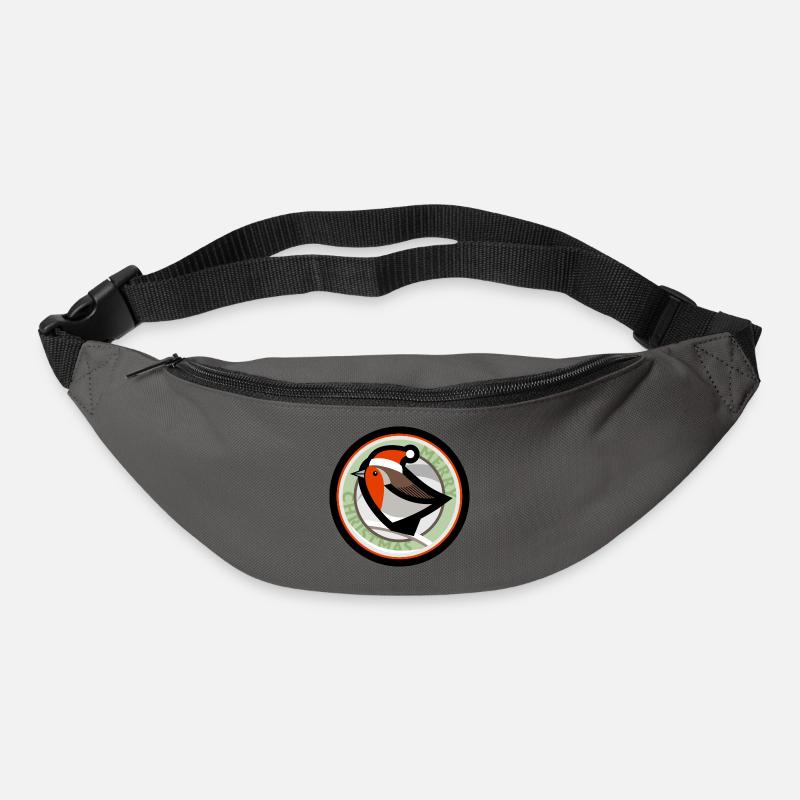 Weihnachten Rotkehlchen - Gürteltasche - Graphite