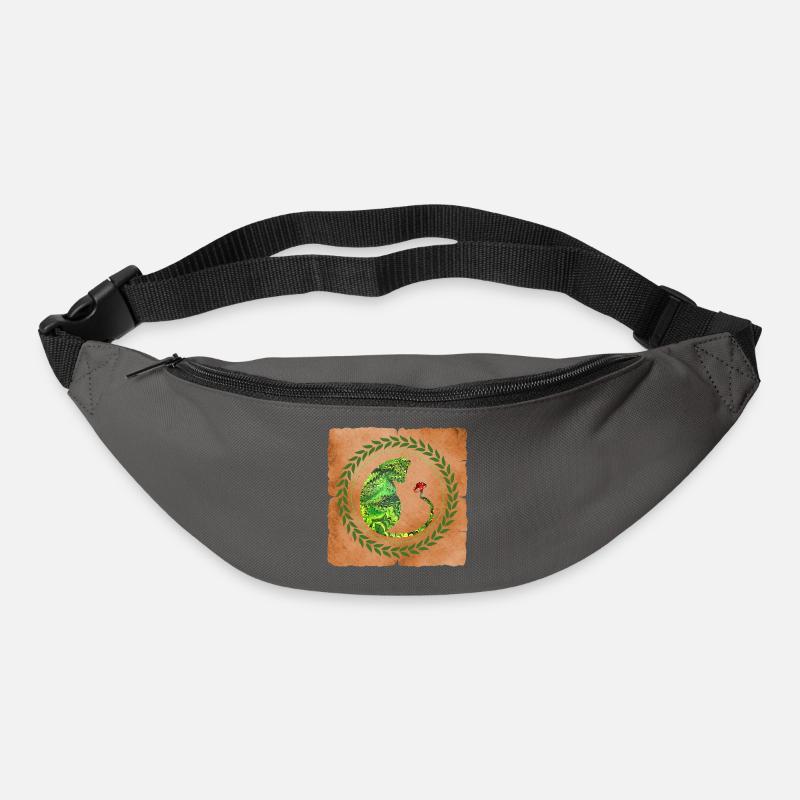 Cat with mushroom E 35 - Bum bag - graphite grey