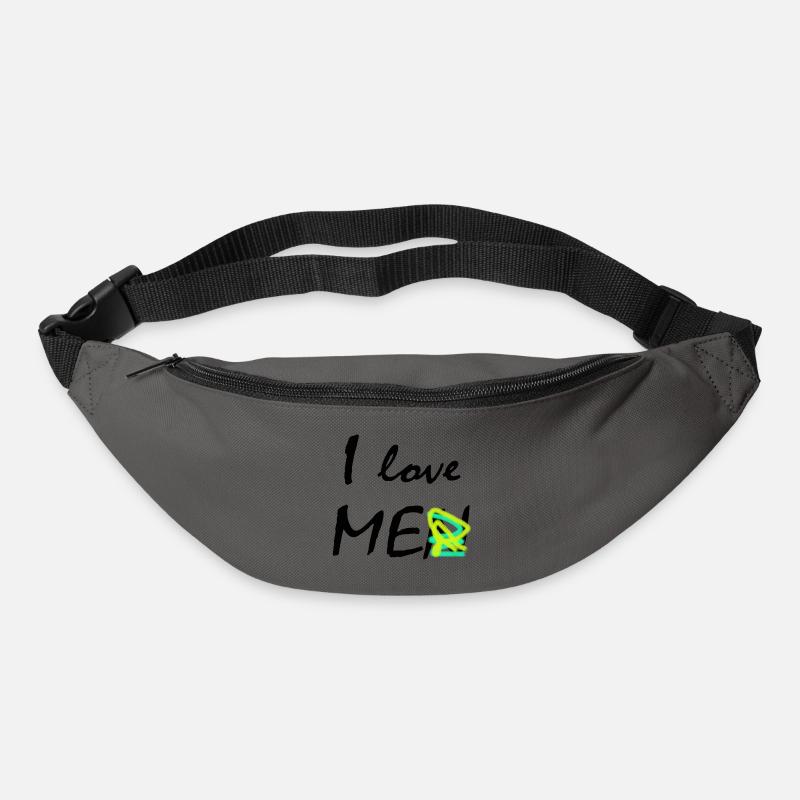 Ich liebe mich - Gürteltasche - Graphite