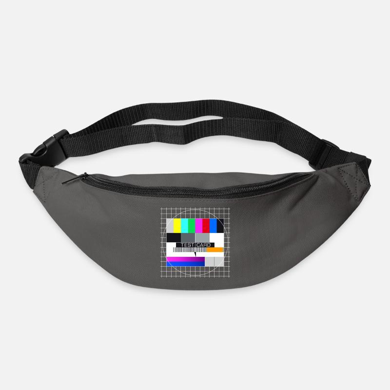 Testbild Fernsehen Bildschirm Sendeschluss Display - Gürteltasche - Graphite