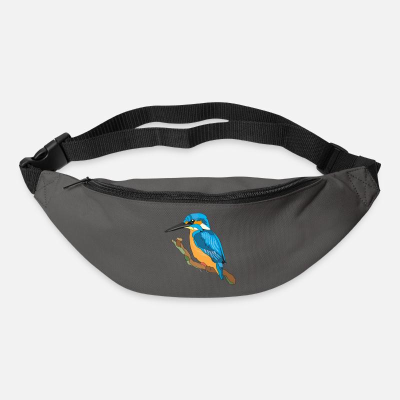 Eisvogel, Kingfisher - Gürteltasche - Graphite