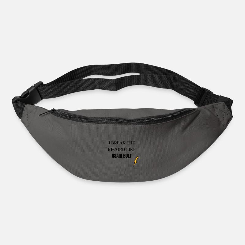 I BREAK THE RECORD LIKE USAIN BOLT - Gürteltasche - Graphite