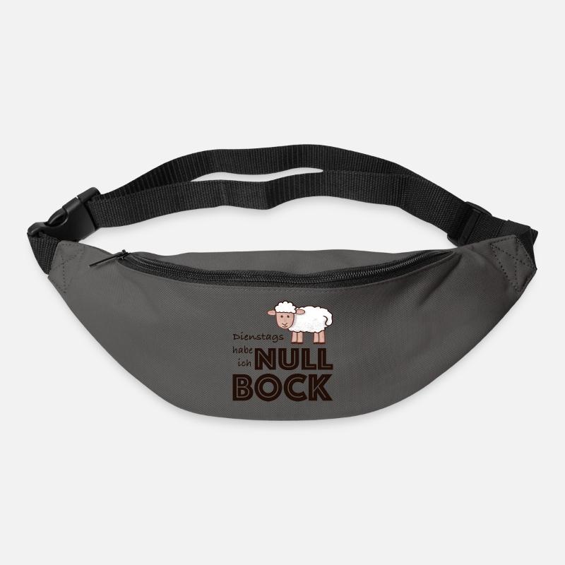 Null Bock auf Dienstag - Schaf - Gürteltasche - Graphite