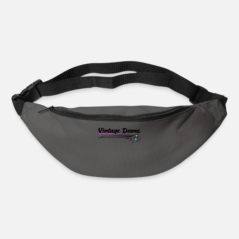 Großmutter Alte Frau Vintage Oma Statement - Gürteltasche - Graphite