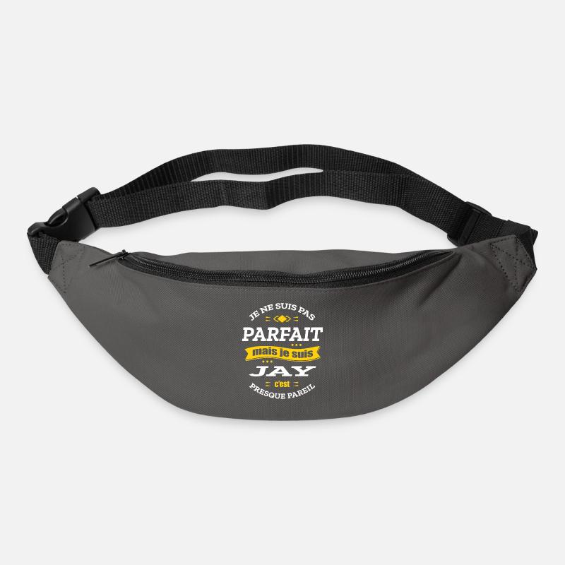 JAY PARFAIT - PRENOM JAY - Sac banane - gris graphite