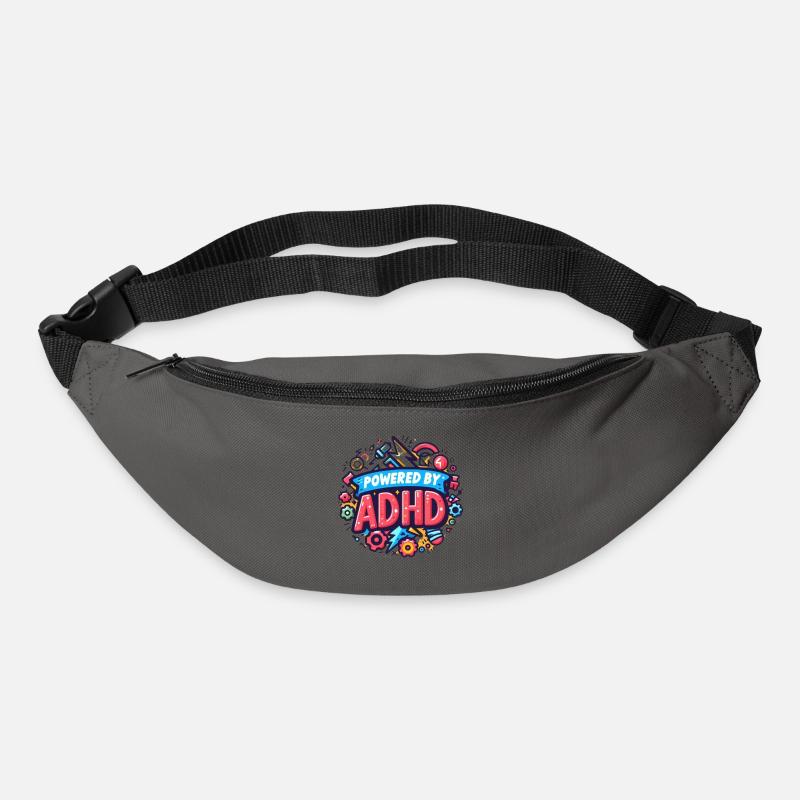 TDAH - Sac banane - gris graphite