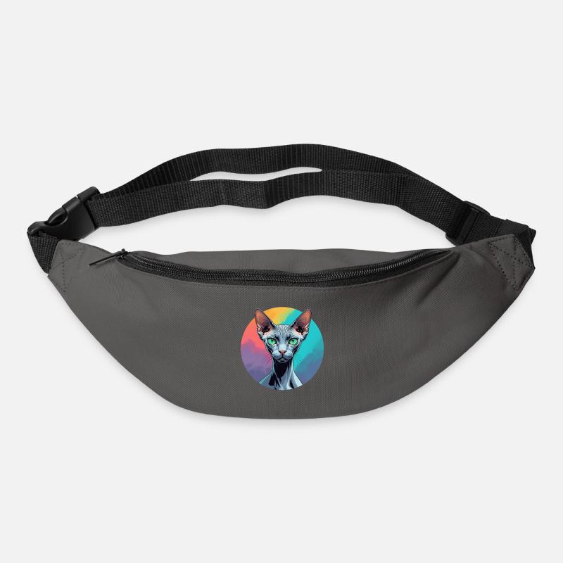 Sphynx Cat - Bum bag - graphite grey