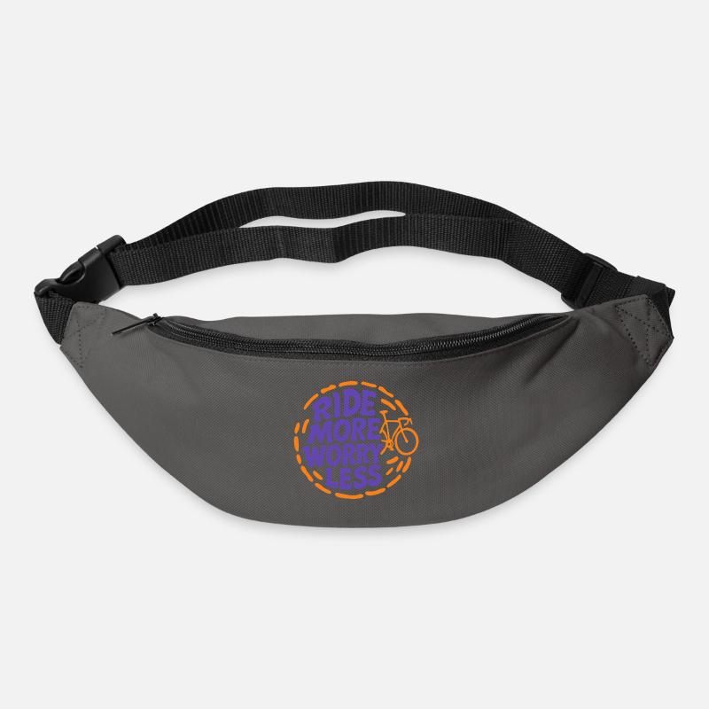 Roulez plus, sans vous inquiéter – Édition Route - Sac banane - gris graphite