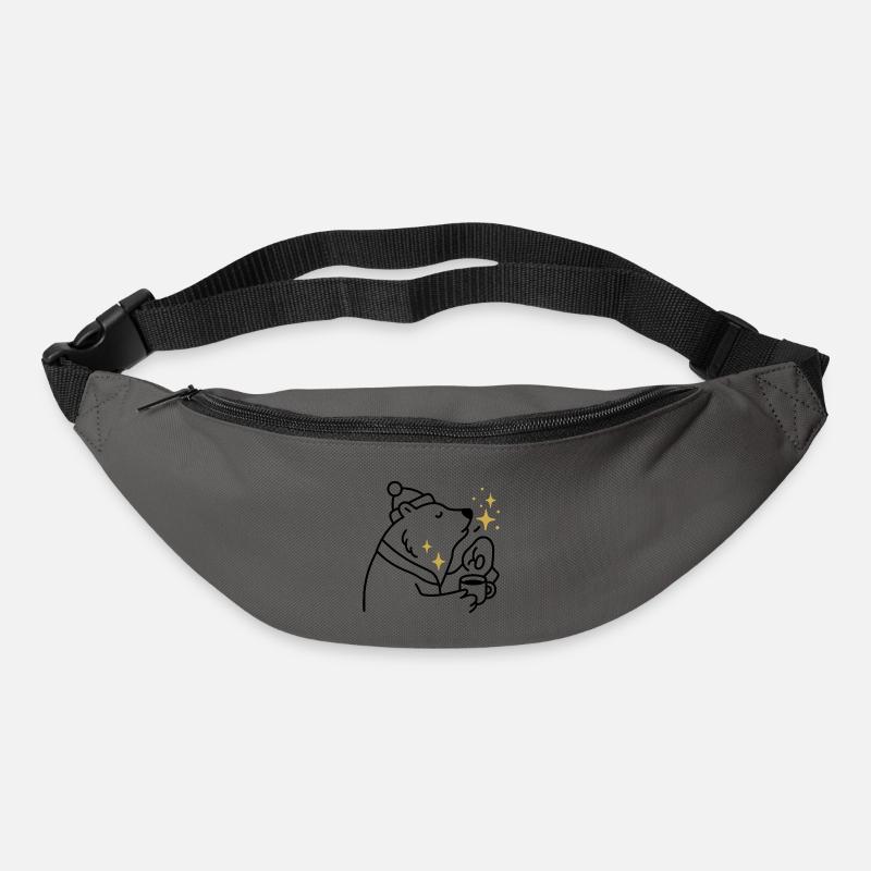 Star Glitter Bear Coffee Magic - Bum bag - graphite grey