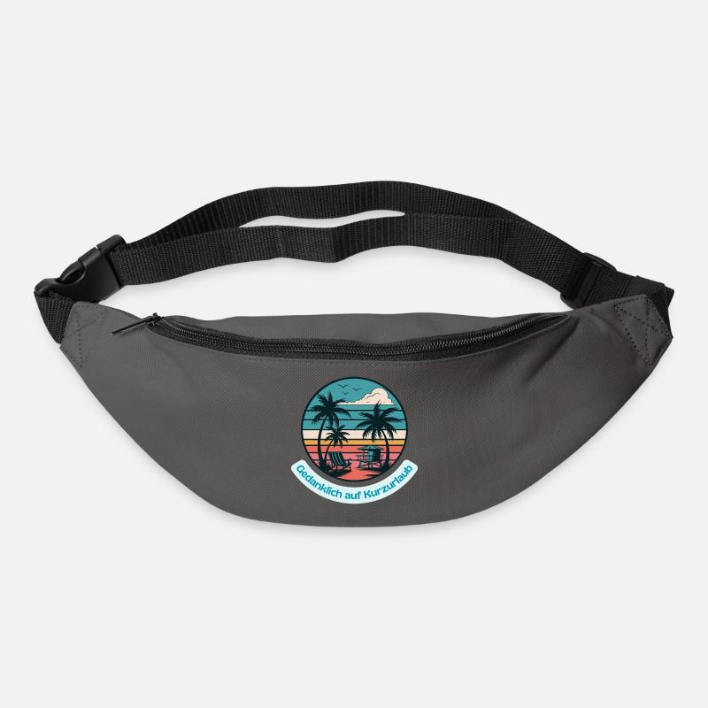 Mentally on a short vacation - Bum bag - graphite grey