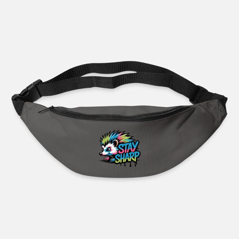 Stay Sharp Hedgehog Neon - Bum bag - graphite grey