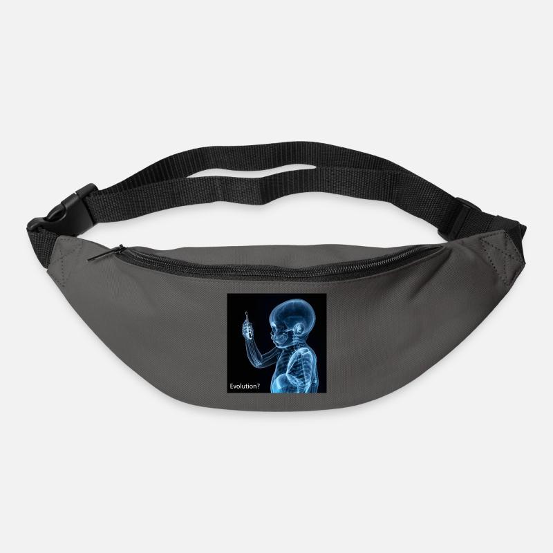 Évolution du smartphone - Sac banane - gris graphite