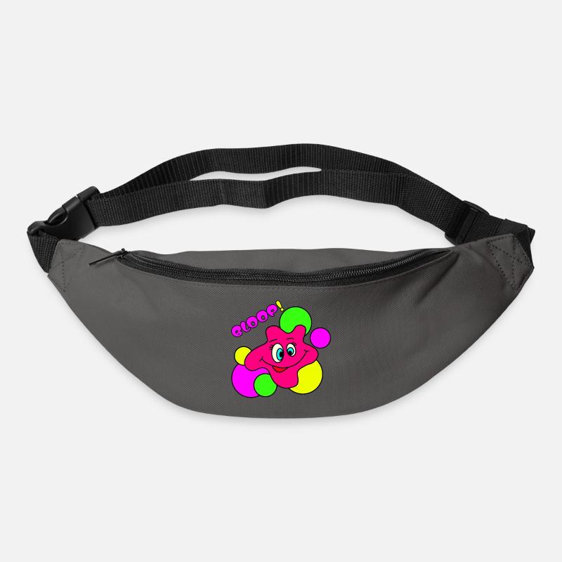 BLOOP! Funny Neon Pop Art Blobs Character - Bum bag - graphite grey