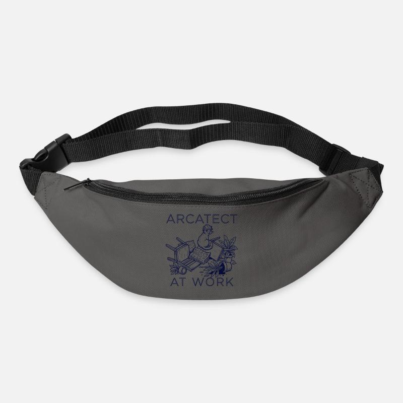 Worker's cat at work - Bum bag - graphite grey