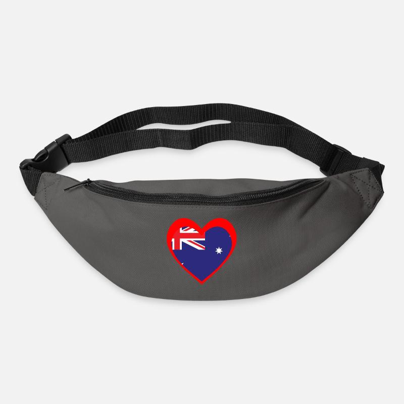 Red Aussie Heart – Wahrer südlicher Geist - Gürteltasche - Graphite