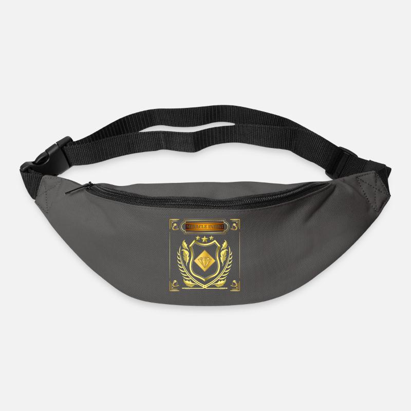 MIRACLE INFINI - Sac banane - gris graphite