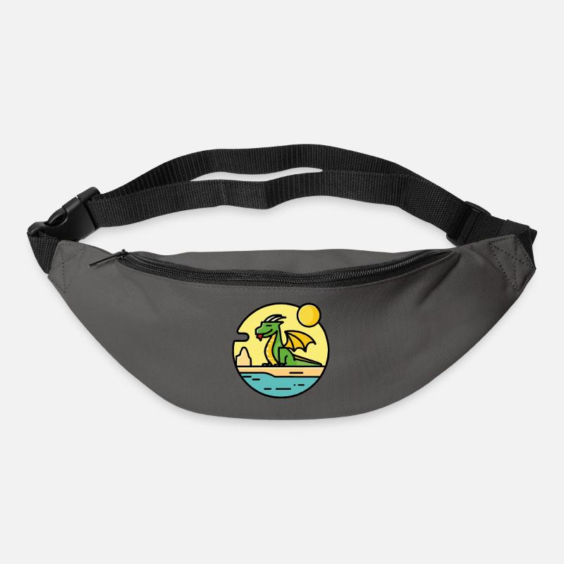 Dragon on the beach - Bum bag - graphite grey