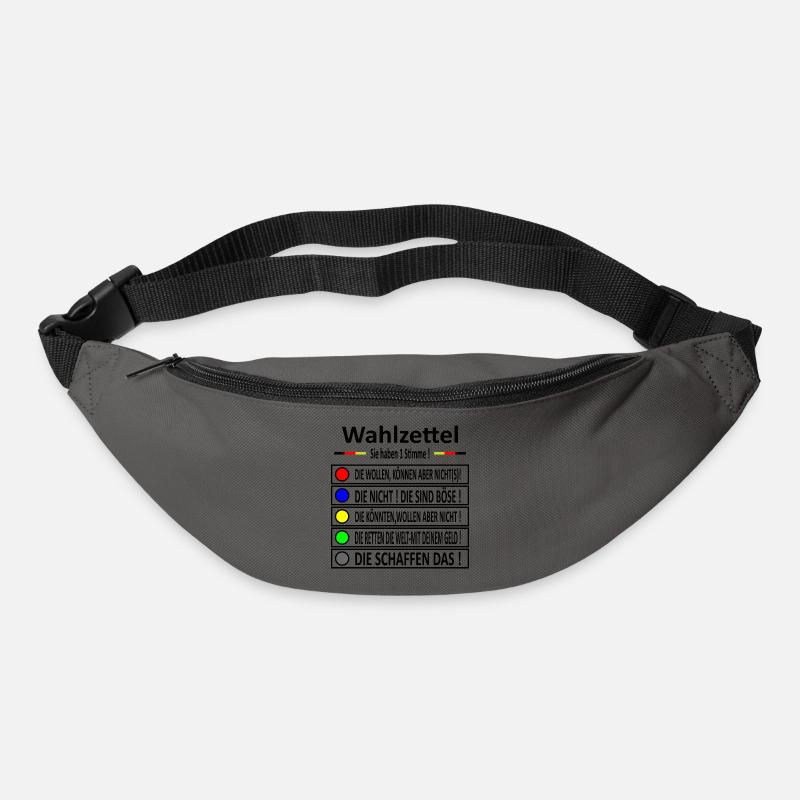 Wahlzettel 1 - Gürteltasche - Graphite
