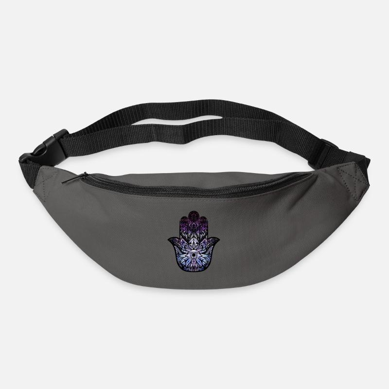 Kosmischer Hamsa - Gürteltasche - Graphite