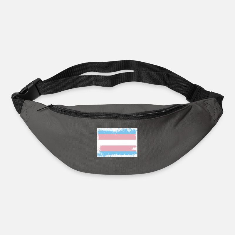 Trans Pride Flag - Gürteltasche - Graphite
