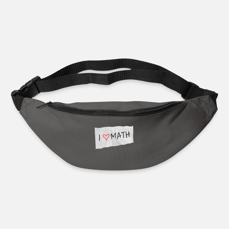 J’adore les maths - Sac banane - gris graphite