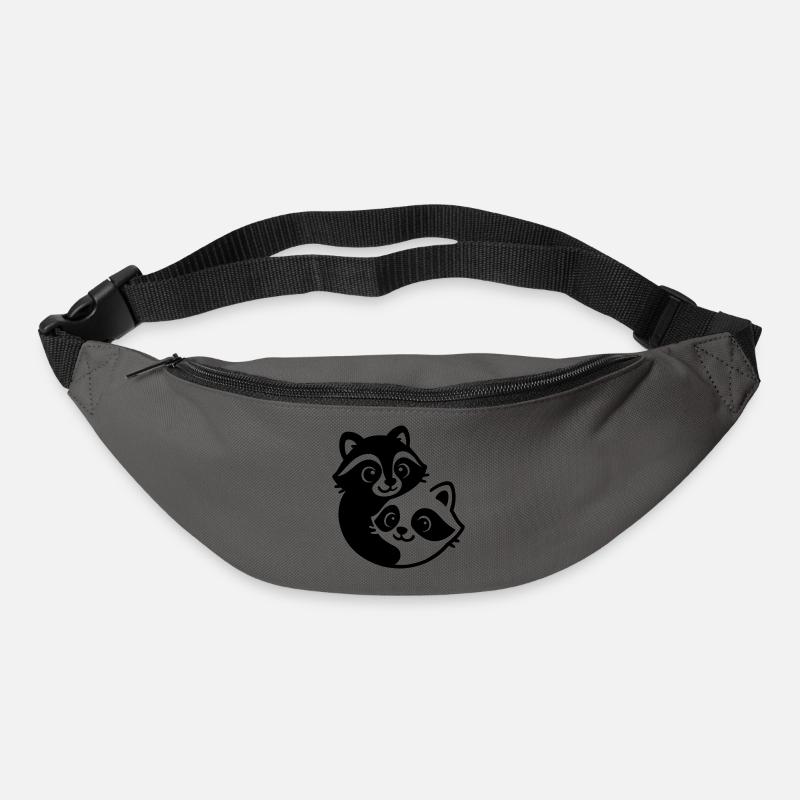 Ying Yang Dachs Pärchen - Gürteltasche - Graphite