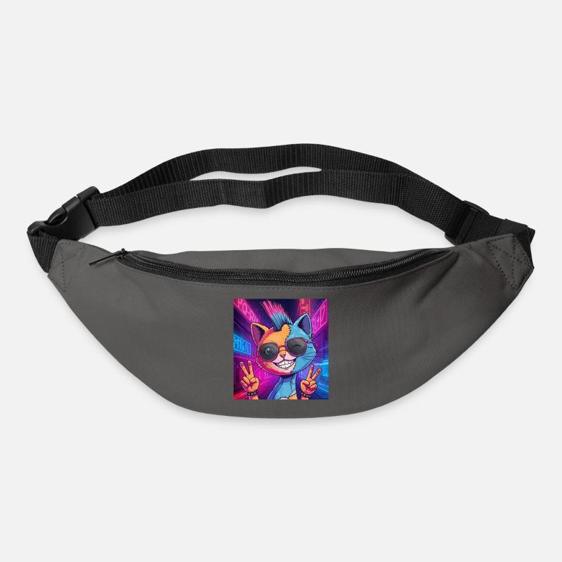 Frankensteen: Cyberpunk Kitty - Gürteltasche - Graphite