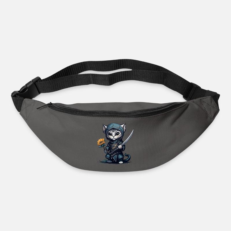 Die Ninja-Katze - Gürteltasche - Graphite