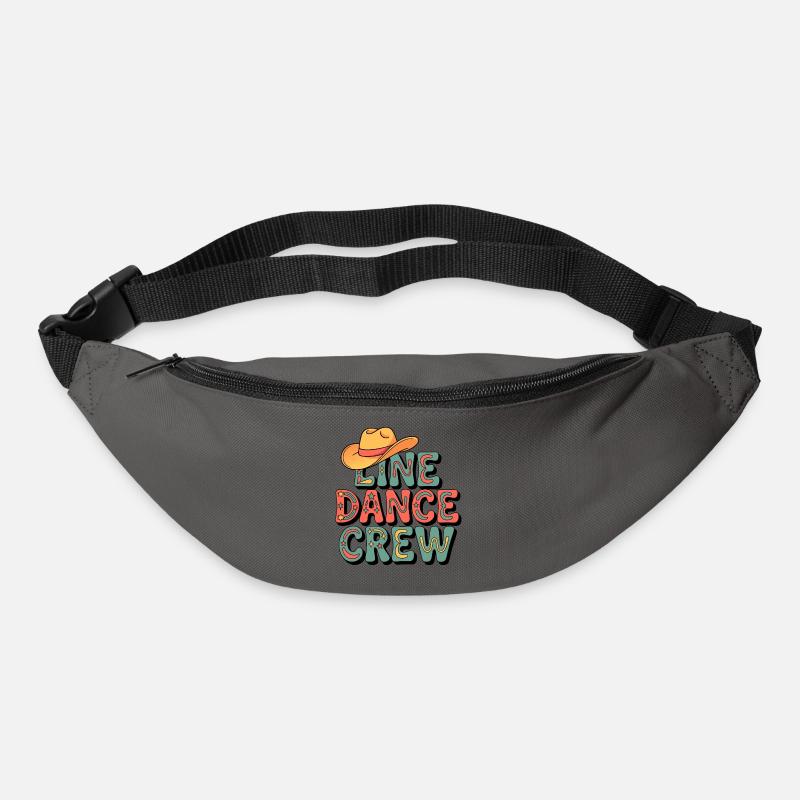 Line Dance Crew Retro - Gürteltasche - Graphite