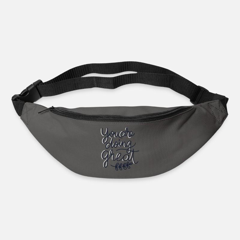 You are doing great ! - Gürteltasche - Graphite
