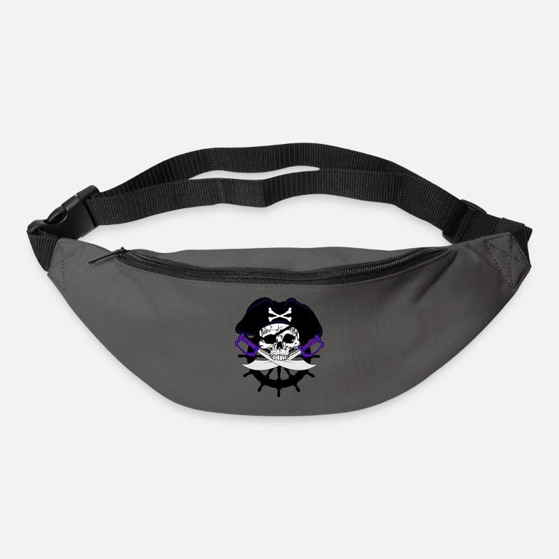 Violet pirate - Sac banane - gris graphite