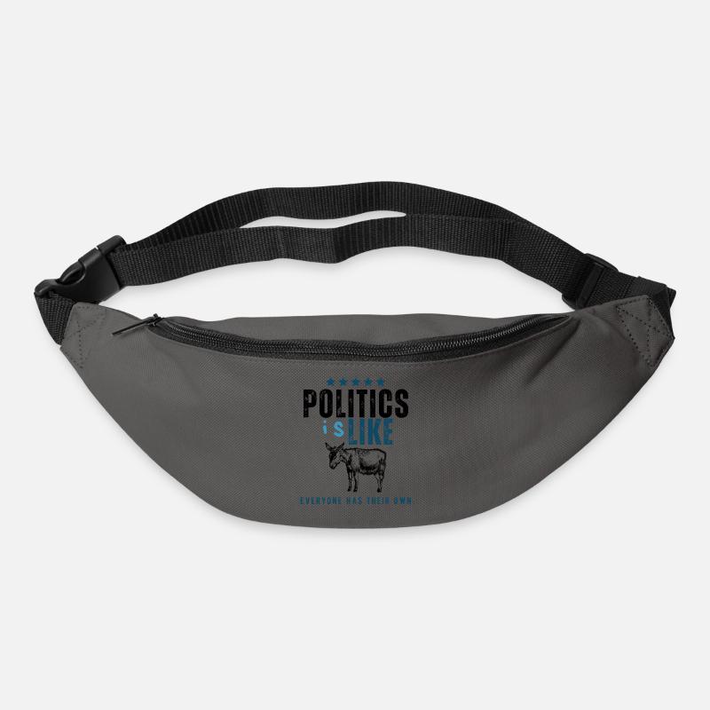 IsLike Distressed Logo Typografie - Gürteltasche - Graphite