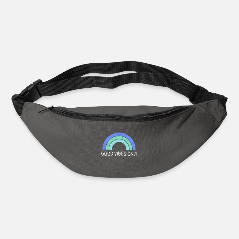 Good Vibes Only - blue rainbow - Bum bag - graphite grey