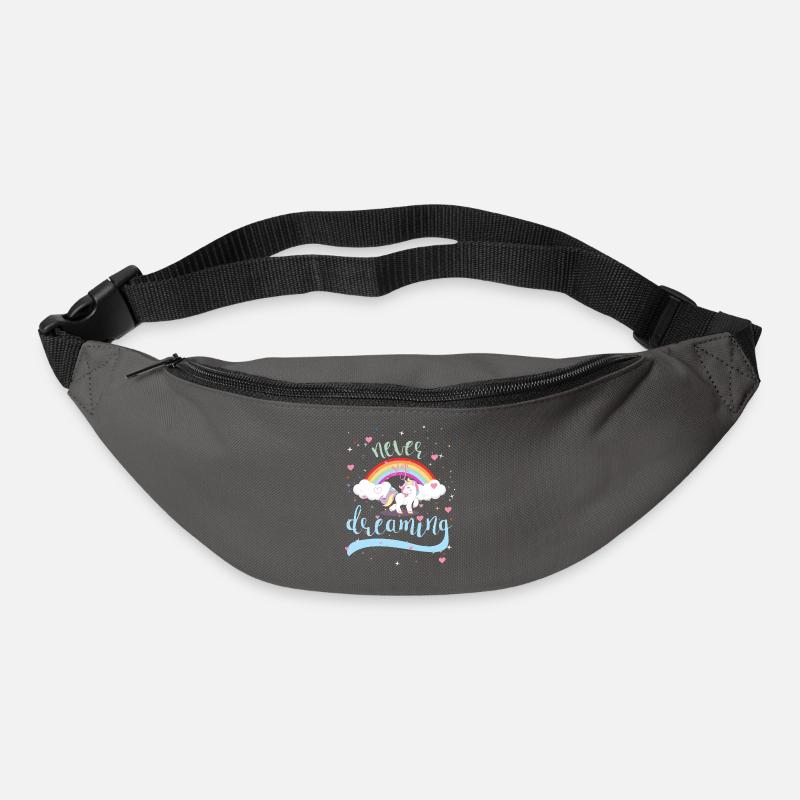 NEVER STOP DREAMING - UNICORN - Bum bag - graphite grey