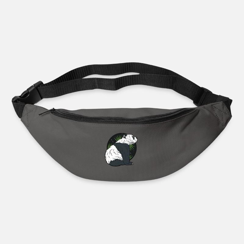 panda - Sac banane - gris graphite