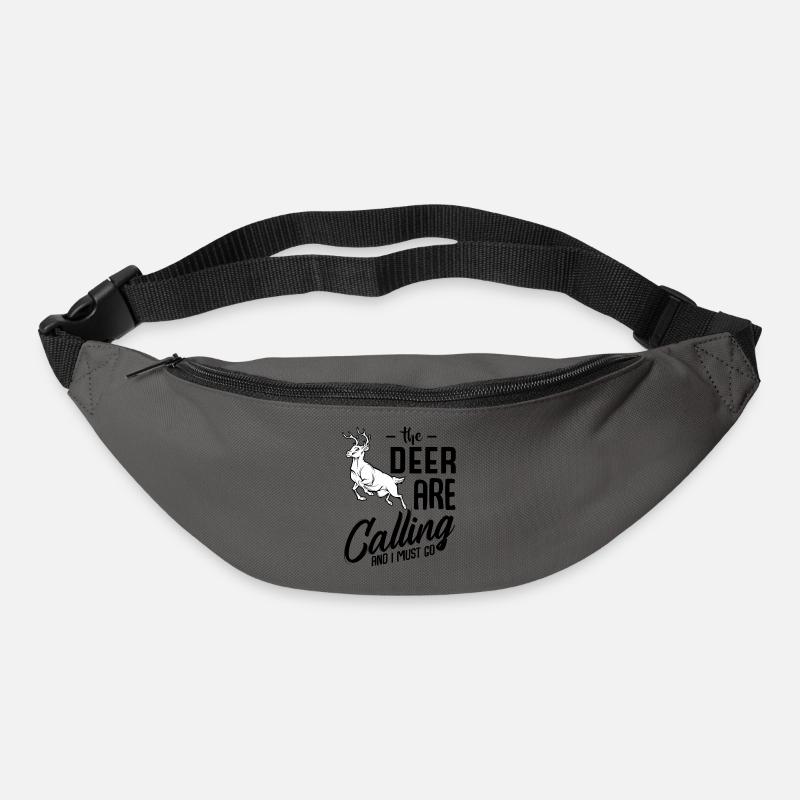 Deer Hunting Funny Sayings Cool Hunter Gift Idea - Bum bag - graphite grey