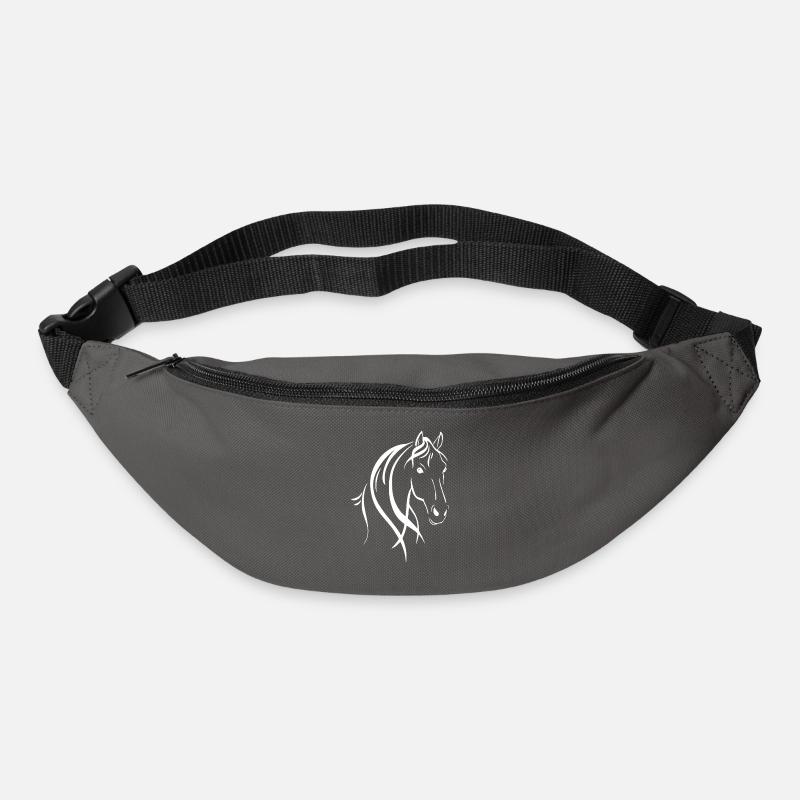 Pferdekopf - Gürteltasche - Graphite