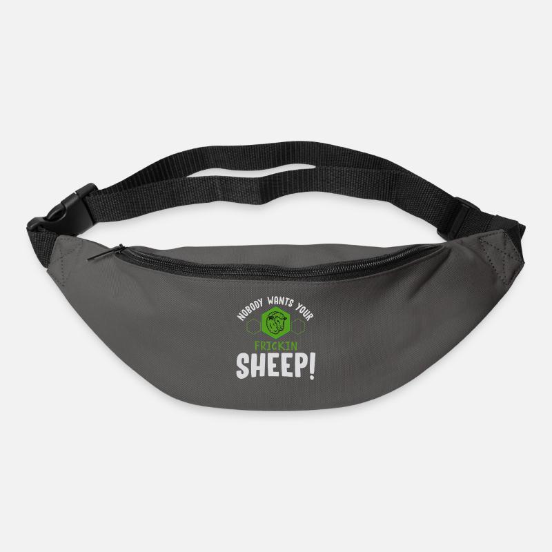 Board game, board game board game settlers, sheep, - Bum bag - graphite grey