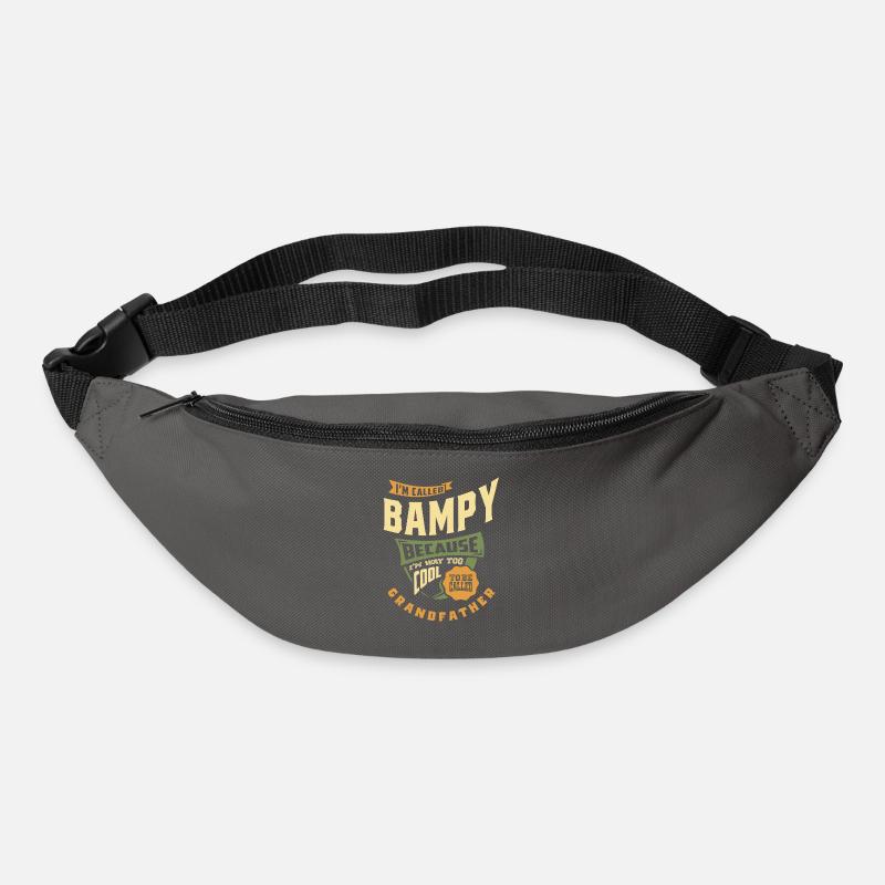 Je suis Bampy parce que je suis beaucoup trop cool | papi - Sac banane - gris graphite
