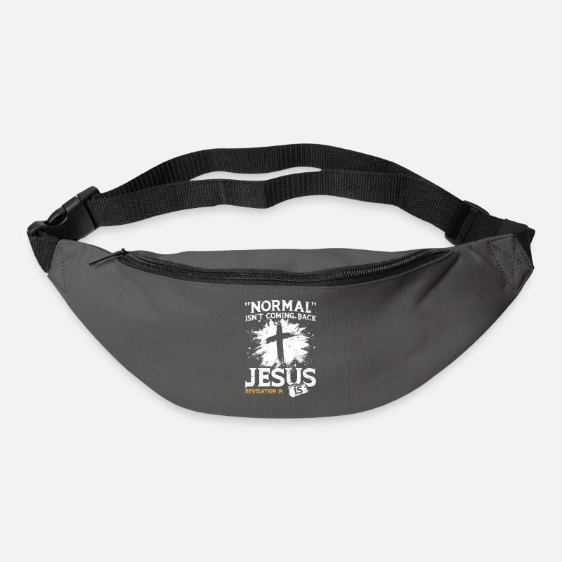 Normal is not coming back Jesus is - Gürteltasche - Graphite
