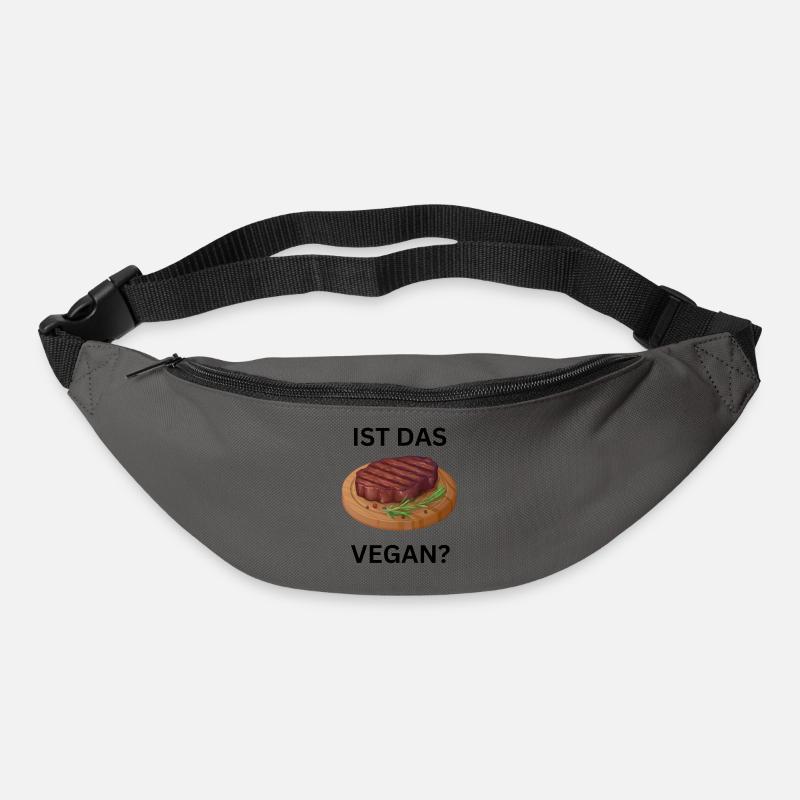 Ist das Fleisch Vegan? - Gürteltasche - Graphite
