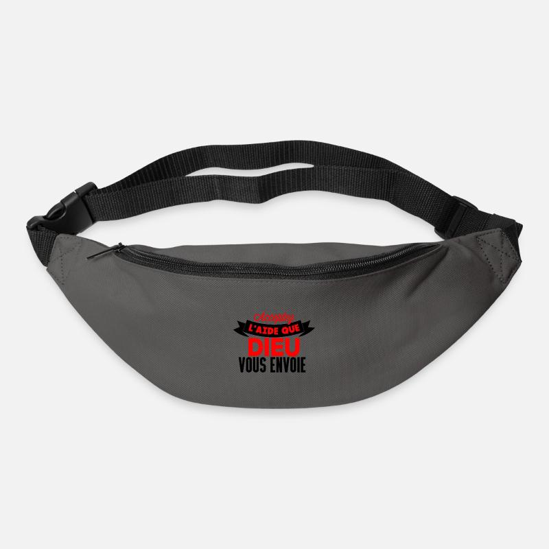 Acceptez l'aide que Dieu - Sac banane - gris graphite