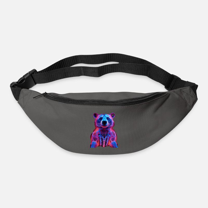 Neon-Hirschkäfer Design - Gürteltasche - Graphite
